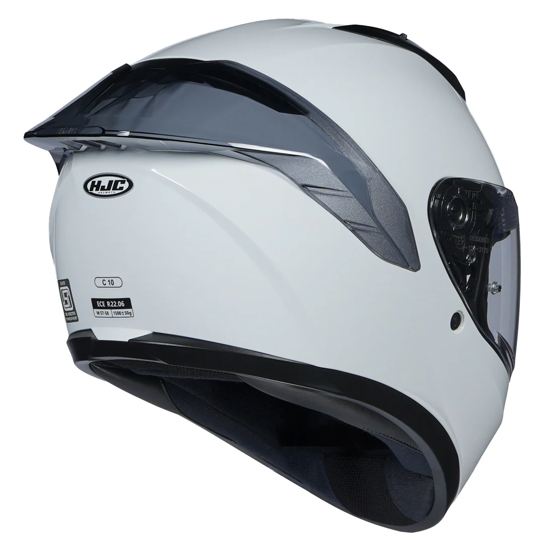 HJC C10 Solid Black Helmet - Image 6