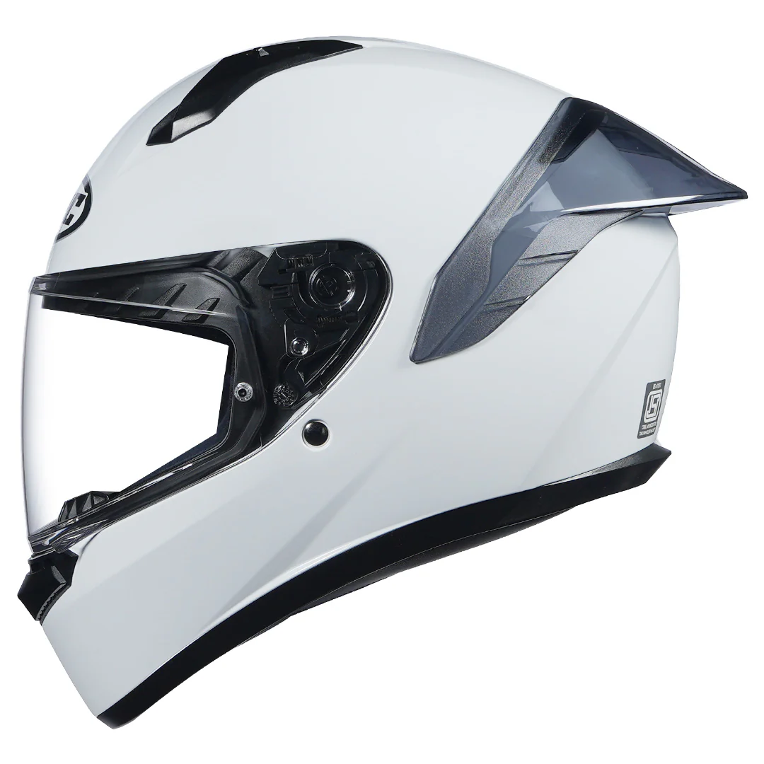 HJC C10 Solid Black Helmet - Image 7