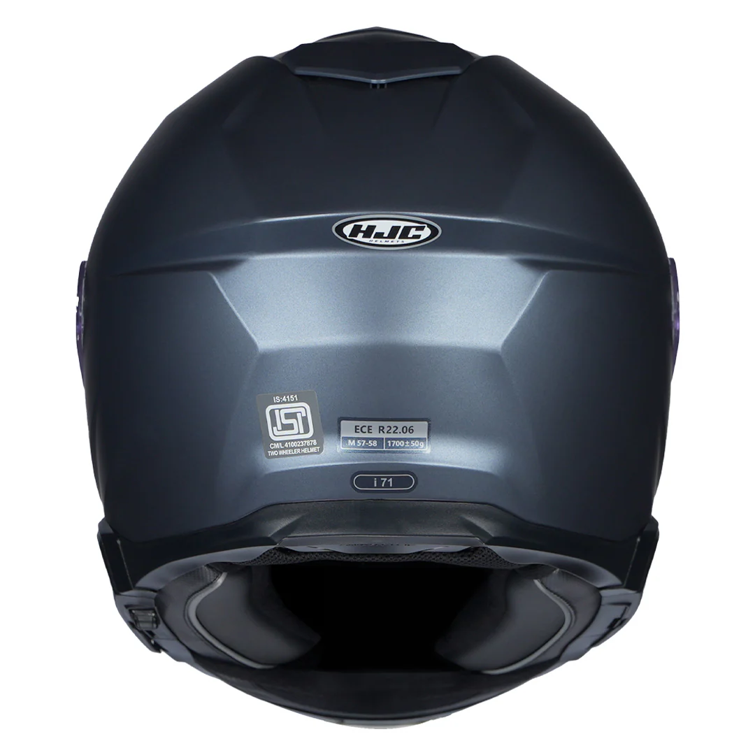 HJC I71 Semi-Flat Anthracite Helmet - Image 4