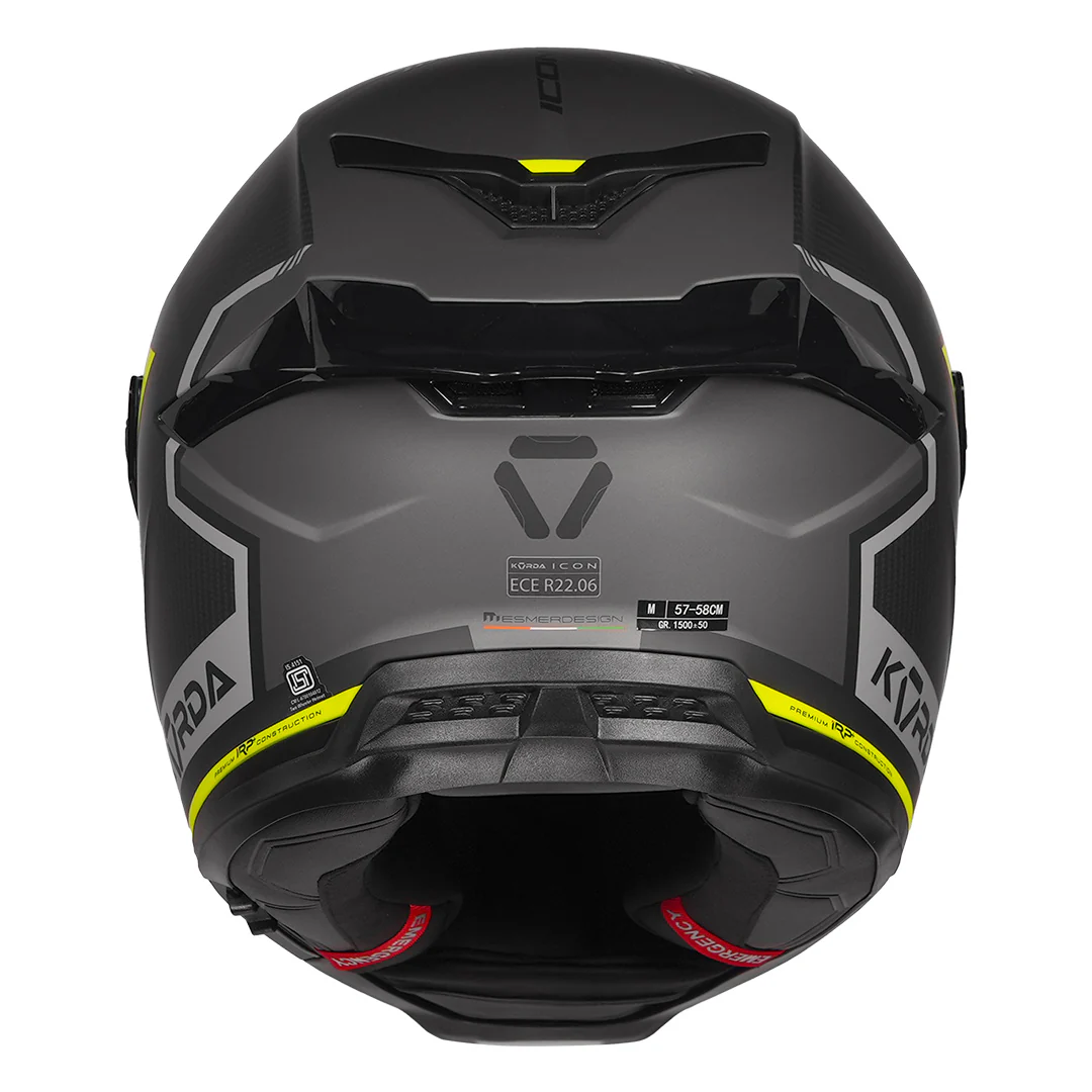 Korda Icon Lemur Helmet (Fluorescent Yellow) - Image 4