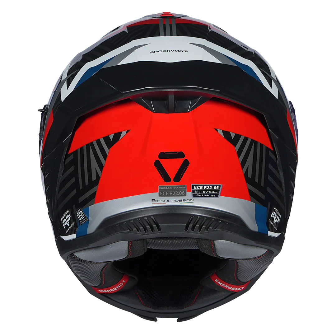 Korda Shockwave Chaos Helmet (Red-Blue) - Image 3