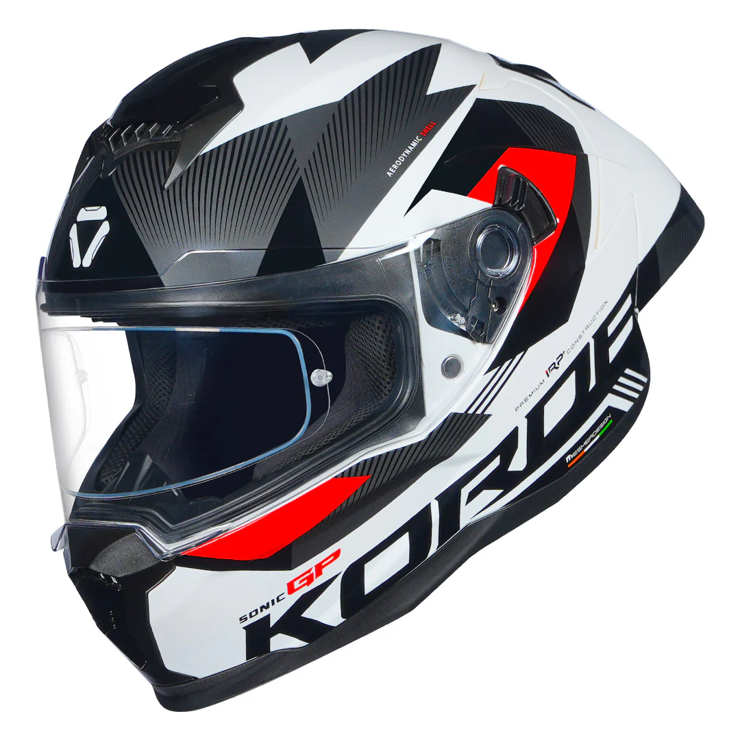 Korda Sonic GP Brave Helmet (Red) - Image 6