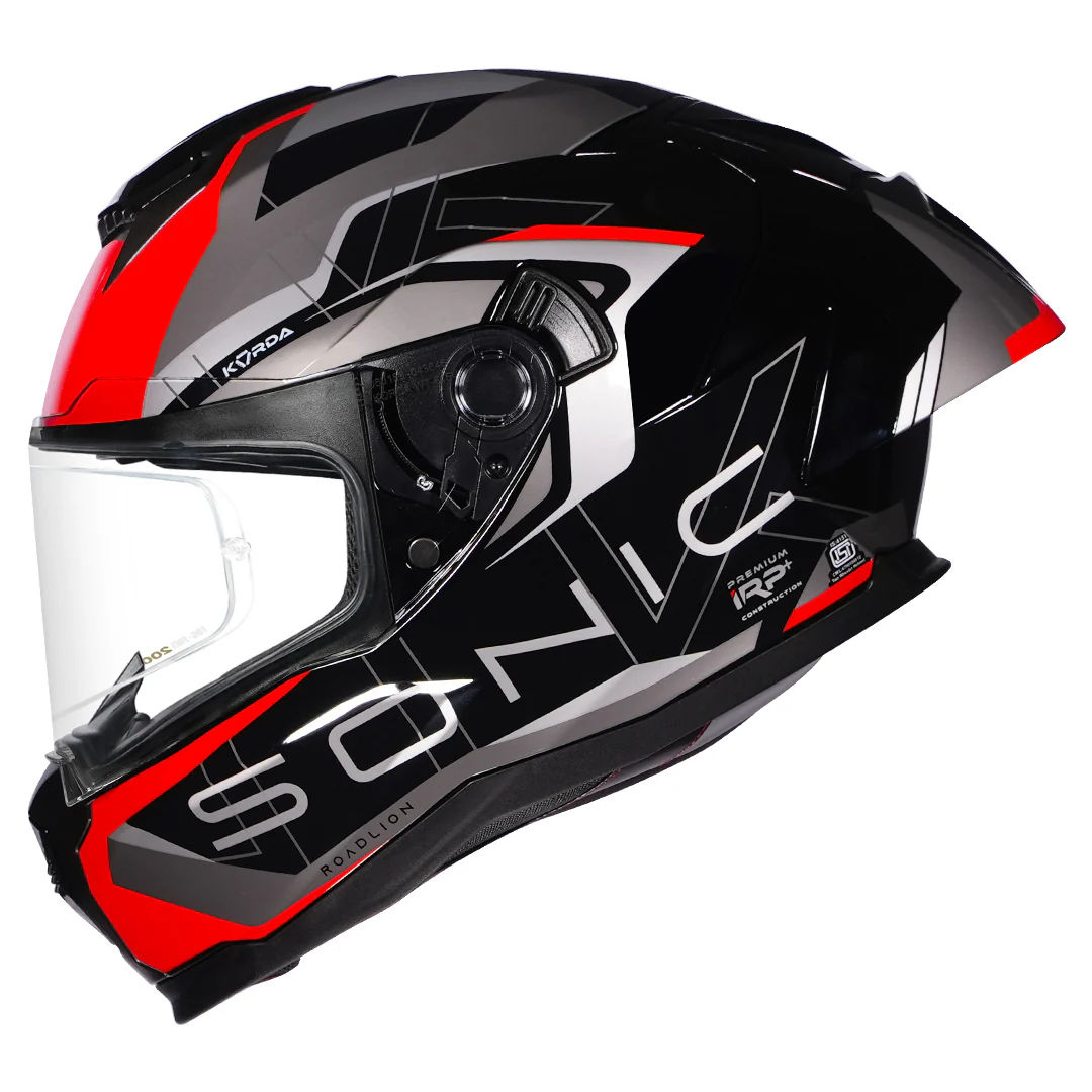 Korda Sonic GP Roadlion Helmet (Gloss Red) - Image 7