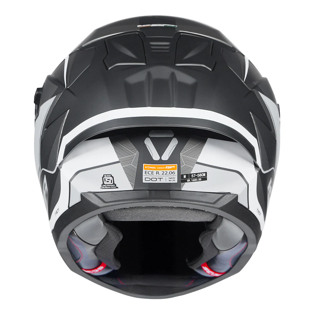 Korda Sonic GP Troy Helmet (Grey) - Image 5