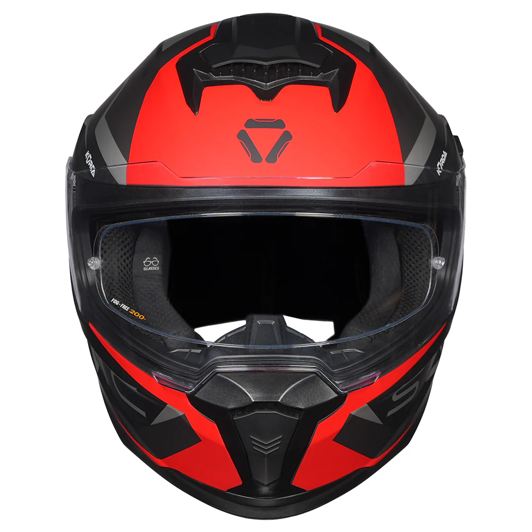 Korda Sonic GP Roadlion Helmet (Red) - Image 3