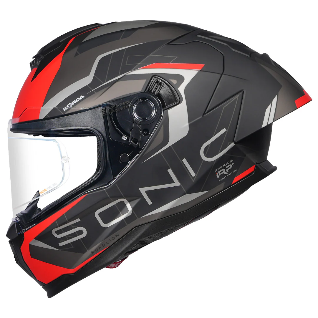 Korda Sonic GP Roadlion Helmet (Red) - Image 5