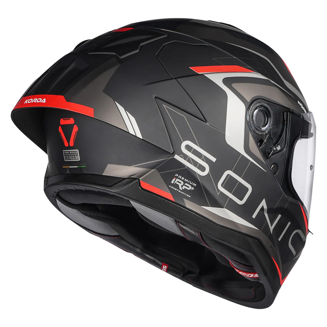Korda Sonic GP Roadlion Helmet (Red) - Image 6