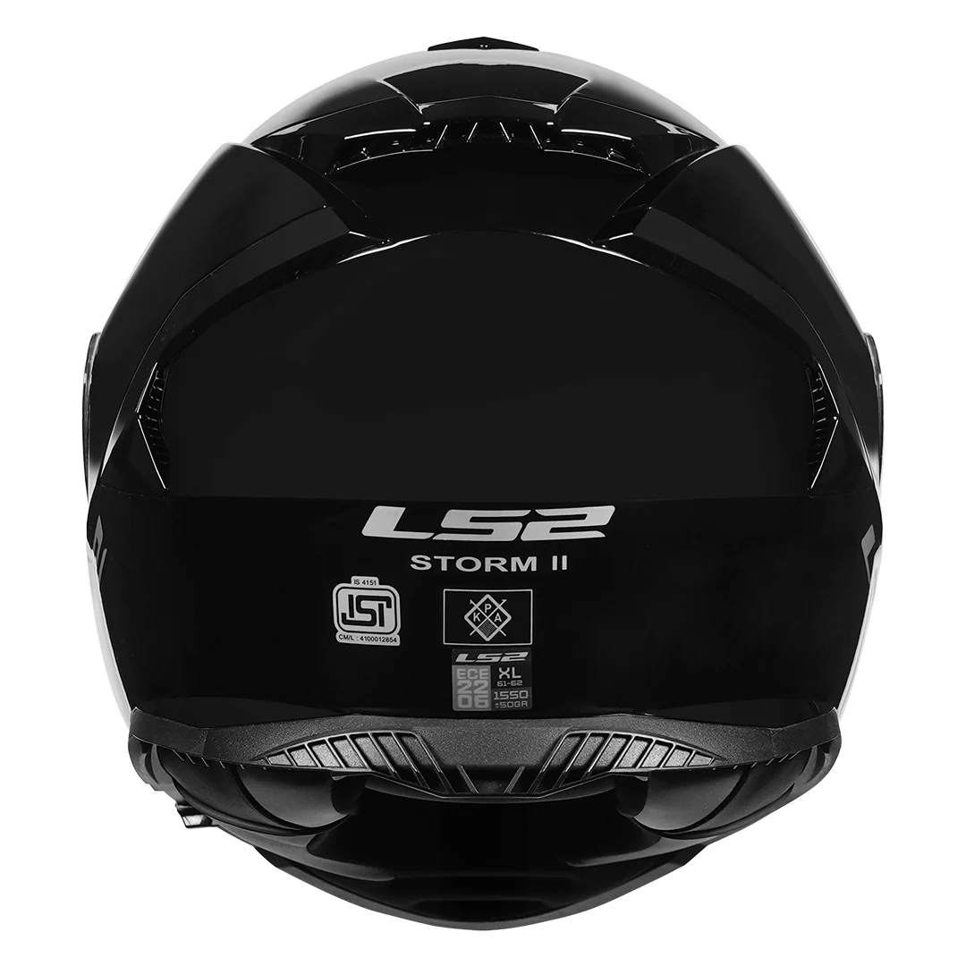 LS2 FF800 Storm 2 Solid Gloss Black Helmet - Image 3