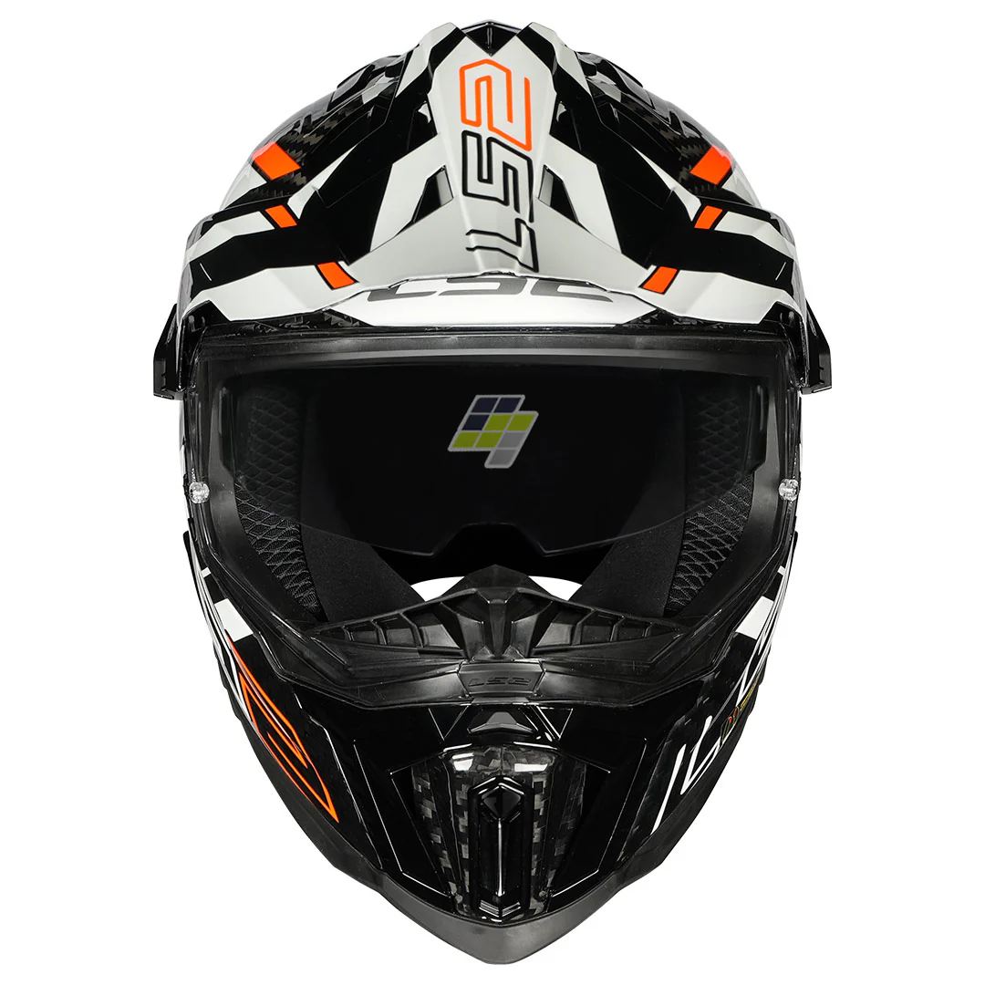 LS2 MX701 Explorer Edge Carbon Dual Sport Helmet - Image 6