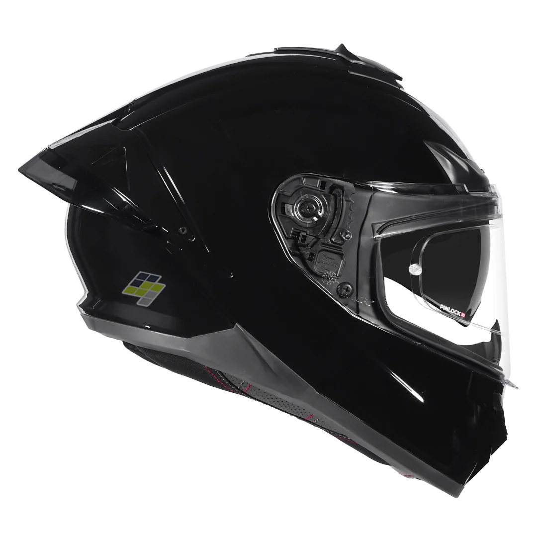 SMK Typhoon Solid Gloss Black Helmet