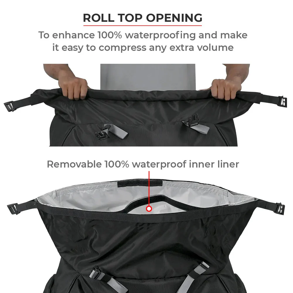Viaterra Hammerhead 75 Motorcycle Tail Bag - Image 4